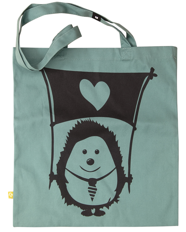 päfjes - Ingo Igel - Hält die Fahne der Liebe - Feste Baumwolltasche 340